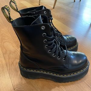 Dr. Martens Jadon Polished Smooth Platform Boot
